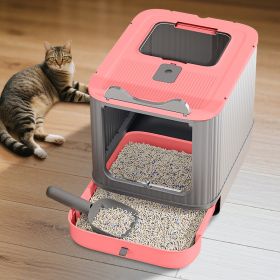Only Self Pickup---Elf Cat Litter Box (Option: Pink XZX2)