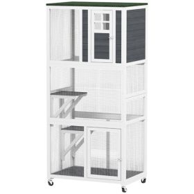 Pet Stairs Cat Climbing Tower Cat House (Option: White)