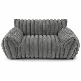 Cute Cat Couch For Pets - Fluffy Cat Beds With Premium Soft Corduroy Fleece, Fuzzy Cats Beds For Indoor Cats With Removable Washable Cover, Supportiv (Option: Dark grey-S)