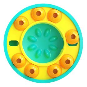 1Pc Dog Puzzle Food Feeder Slow Feeding Bowl Interactive Toy Dog Treat Dispensing Toy For IQ Training Mental Enrichment For Small Medium Large Dog Ca (Option: Blue)