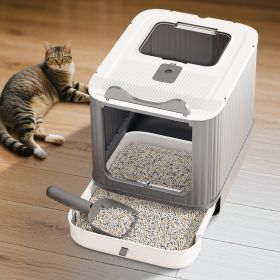 Only Self Pickup---Elf Cat Litter Box (Option: WhiteLSJ1)