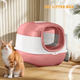 Only Self Pickup---E24 Cat Litter Box (Option: PinkXZX2)