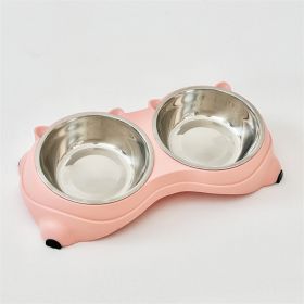 Only Self Pickup---Macaron Stainless Steel Bowl (Option: Pink)