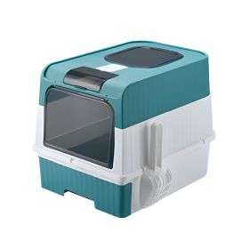 Only Self Pickup---Magic Cube Cat Litter Box (Option: BlueLSJ1)